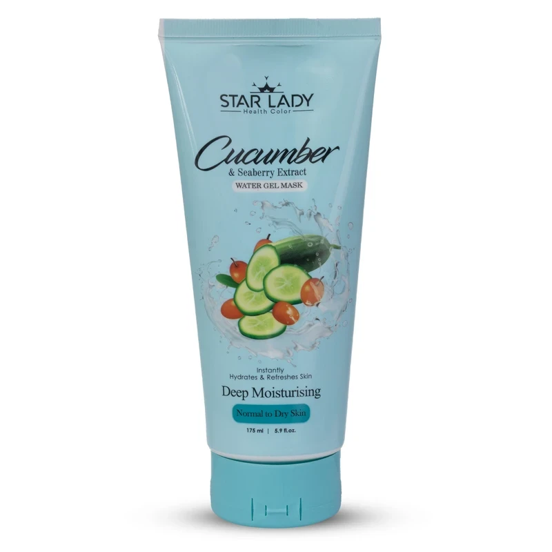 ژل ماسک آبرسان استار لیدی مناسب پوست معمولی تا خشک حجم 175 میلی لیتر