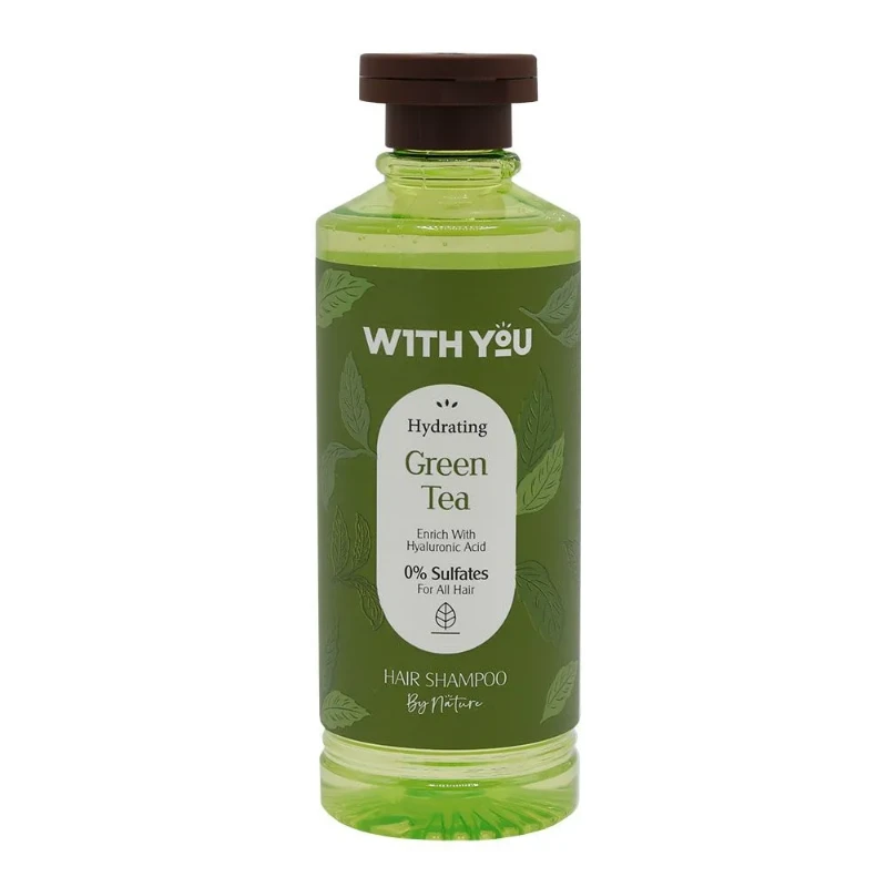 شامپو آبرسان ویت یو حاوی چای سبز و هیالورونیک اسید مناسب انواع مو حجم 300 میلی لیتر