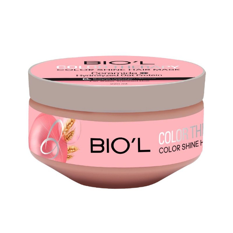 ماسک مو سولفات فری بیول مدل کالر تراپی، مناسب موهای رنگ شده، حجم 220 میلی لیتر